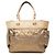 Saco Tote Chanel Paris Biarritz Large em lona revestida acolchoada Gold