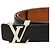 Cintura Louis Vuitton Black Epi LV Initiales - vista 4