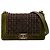 Chanel Boy Flap Old Medium in Tweed e Velluto Verde