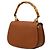 Gucci Brown Small Grained Calfskin Bamboo Night - vista 2