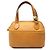 Borsa Dior in pelle gialla con manico superiore