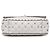 Borsa Satchel Valentino Rockstud Spike Medium in Nappa Bianco - vista 3