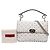 Borsa Satchel Valentino Rockstud Spike Medium in Nappa Bianco - vista 6