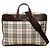 Borsa business Burberry Beige House Check Canvas