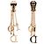 Orecchini a clip Dior Gold placcati in oro con ciondolo logo fiore strass - vista 2