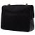 Chanel Mini Square Flap in jersey trapuntato e agnellino nero - vista 2