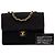 Chanel Mini Square Flap in jersey trapuntato e agnellino nero - vista 7