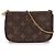 Louis Vuitton Brown Monogram Mini Pochette Accessoires
