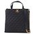 Borsa Shopping Chanel Black CC Quilted Calfskin