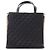 Borsa Shopping Chanel Black CC Quilted Calfskin - vista 2