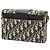 Borsa Box 30 Montaigne Dior in tela Blue Oblique - vista 2