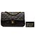 Chanel Black Medium Classic Lambskin Double Flap - vista 7