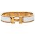 Hermès Clic H Armband PM schmal in weißem Emaille