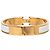 Hermès Clic H Armband PM schmal in weißem Emaille - Ansicht 3