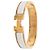 Hermès Clic H Armband PM schmal in weißem Emaille - Ansicht 4