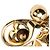 Louis Vuitton Gold Gold Plated Bijoux Sac Tresor Bag Charm and Key Chain - vista 4
