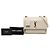 Autre Marque Saint Laurent White Medium Croc Embossed Leather Monogram Sunset Crossbody - vista 6