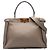 Fendi Peekaboo Iconic Satchel aus Leder in Braun, Medium