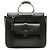 Borsa Gucci Medium in pelle di maiale nera con anello in metallo