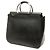 Borsa Gucci Medium in pelle di maiale nera con anello in metallo - vista 2