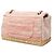 Chanel Espadrille Chain Flap em algodão acolchoado rosa e juta - vista 2