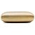Clutch Minaudière Gucci in ottone dorato con catena - vista 3