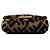 Borsa Satchel Fendi Mini Zucca in shearling marrone - vista 3