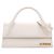 Jacquemus Le Chiquito Long in pelle di vitello liscia bianca