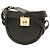 Salvatore Ferragamo Borsa a tracolla a mezzaluna in pelle nera Ferragamo