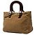 Borsa a mano Fendi in velluto a coste marrone - vista 2