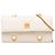 Portafoglio con catena Valentino Roman Stud in nappa bianco