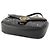 Borsa a tracolla Gucci Black Medium GG Marmont in pelle matelassé con borchie GG - vista 3