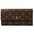 Louis Vuitton Brown Monogram Sarah Long Wallet