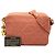 Borsa Camera Chanel in lino matelassé rosa CC con doppia zip - vista 7
