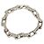 Bracciale a catena Monogram Louis Vuitton in acciaio inossidabile argento L
