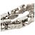 Bracciale a catena Monogram Louis Vuitton in acciaio inossidabile argento L - vista 5