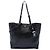 Tote Convertible Prada em couro de bezerro macio preto com fivela