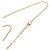 Collana Dior Gold con pendente logo CD placcato in oro - vista 3