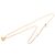 Collana Dior Gold con pendente logo CD placcato in oro - vista 5