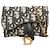Pouch a catena Dior Blue Nano Oblique Canvas Saddle