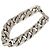 Bracciale a catena Monogram in ottone argentato Louis Vuitton - vista 4