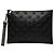 Pochette da polso Versace in pelle embossed nera Medusa