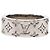 Anello Louis Vuitton Silver Brass LV Mosaic Ring M - vista 3