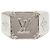 Anello sigillo Louis Vuitton Monogram in ottone argentato L