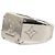Anello sigillo Louis Vuitton Monogram in ottone argentato L - vista 2