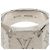 Anello sigillo Louis Vuitton Monogram in ottone argentato L - vista 5