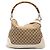 Borsa Gucci Diana in tela GG beige con manico in bambù