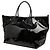 Autre Marque Borsa shopper Rive Gauche Saint Laurent in PVC nero maxi - vista 2