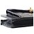 Clutch Chanel in pelle di agnello matelassé nera con tasca frontale e catena - vista 11