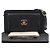 Clutch Chanel in pelle di agnello matelassé nera con tasca frontale e catena - vista 6